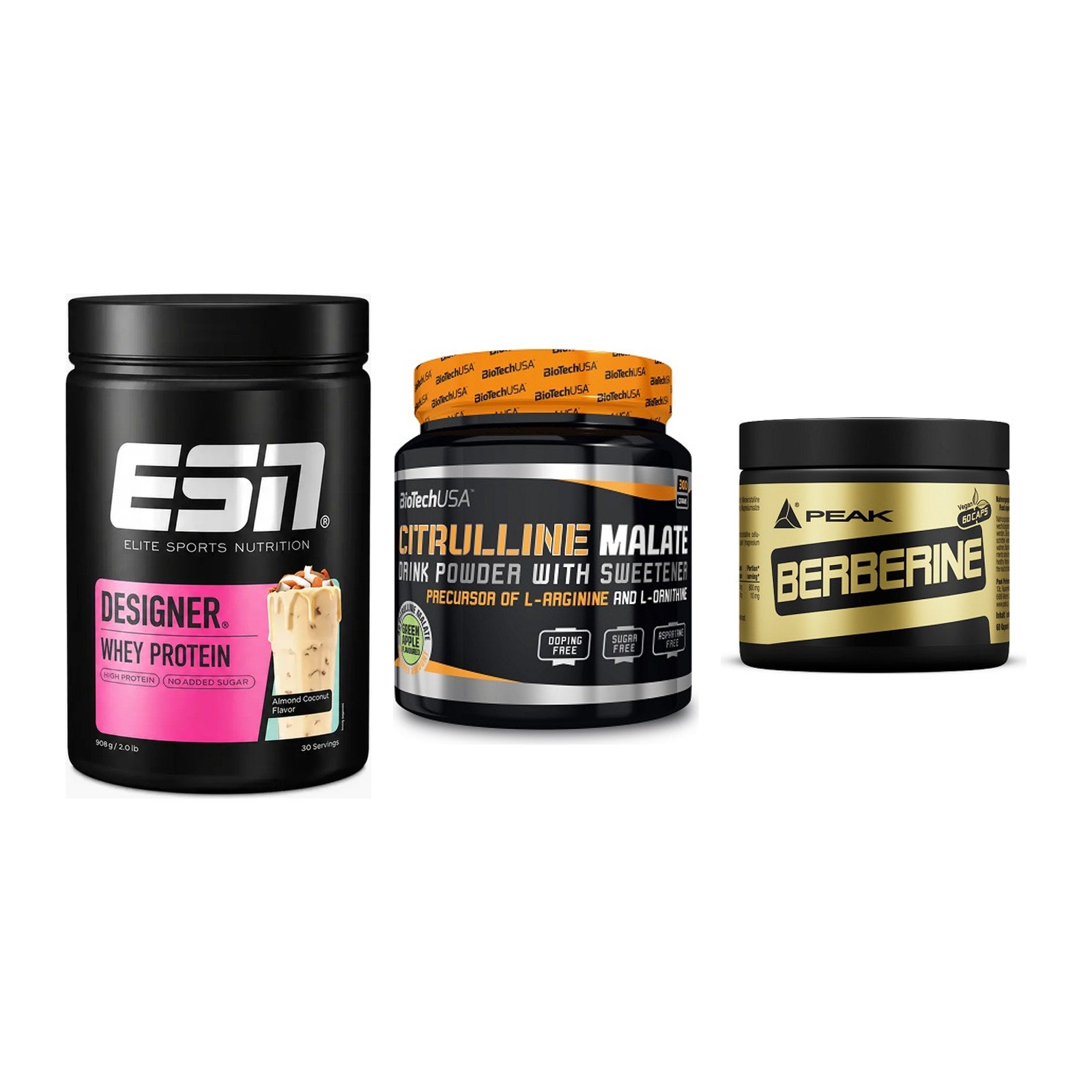 Definitionsphase-Set: ESN Designer + BioTech Citrul + Peak Berberine – alle enthaltenen Artikel