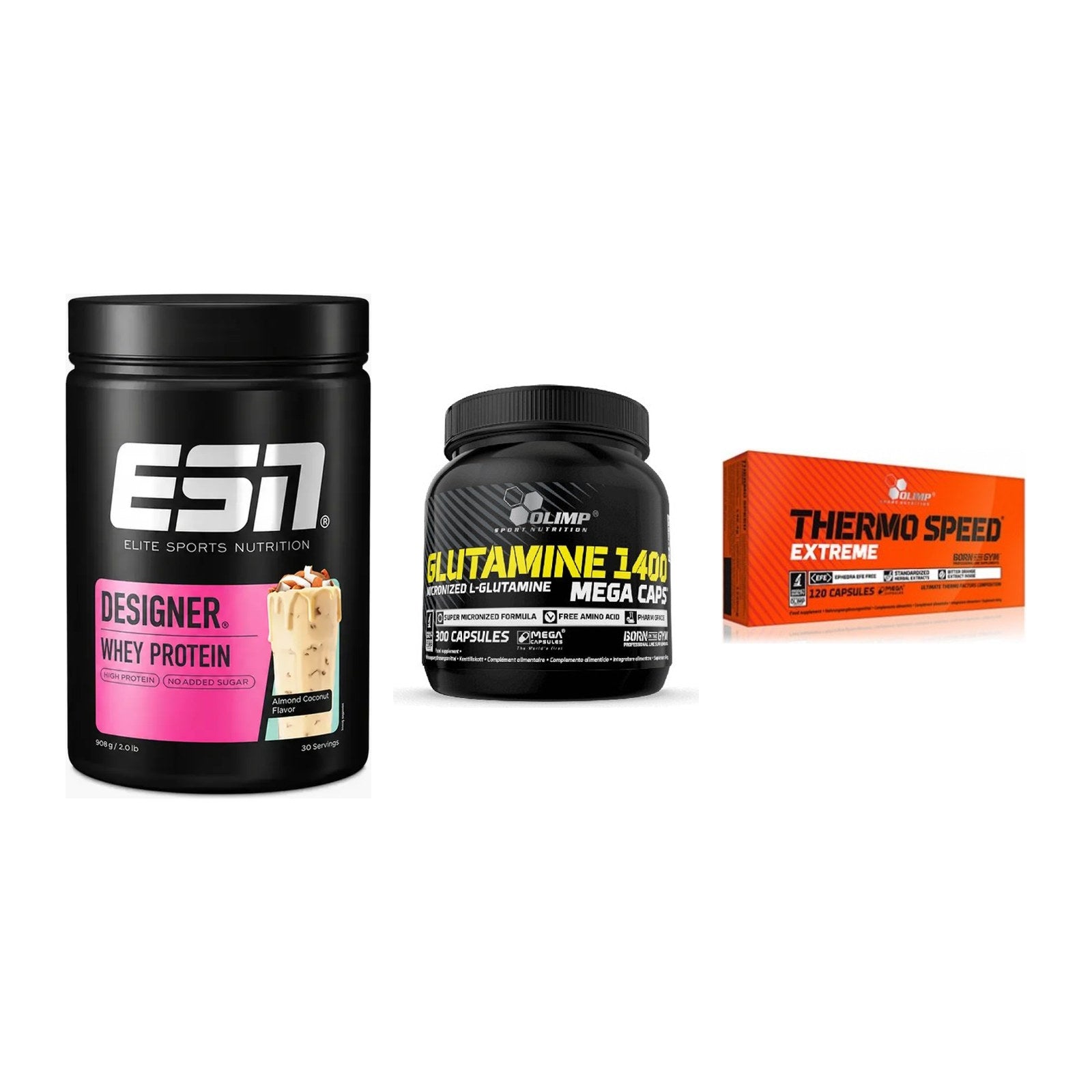 Definitionsphase-Set: ESN Designer + Olimp L-Glutam + Olimp Thermo – alle enthaltenen Artikel