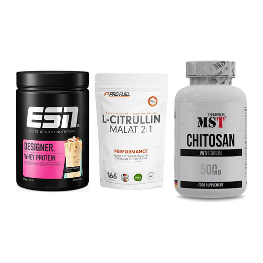 Definitionsphase-Set: ESN Designer + ProFuel L-Citr + MST Chitosan – alle enthaltenen Artikel