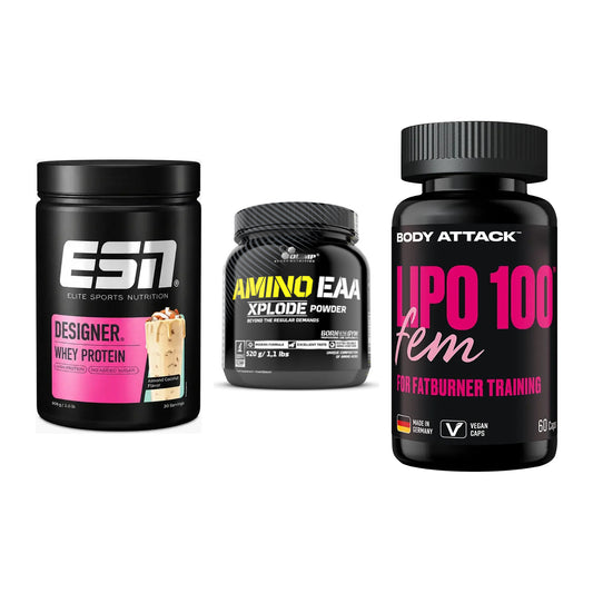 Definitionsphase-Set: ESN Designer + Olimp Amino + Body Attack – alle enthaltenen Artikel