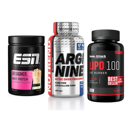 Definitionsphase-Set: ESN Designer + Nutrend Argini + Body Attack – alle enthaltenen Artikel