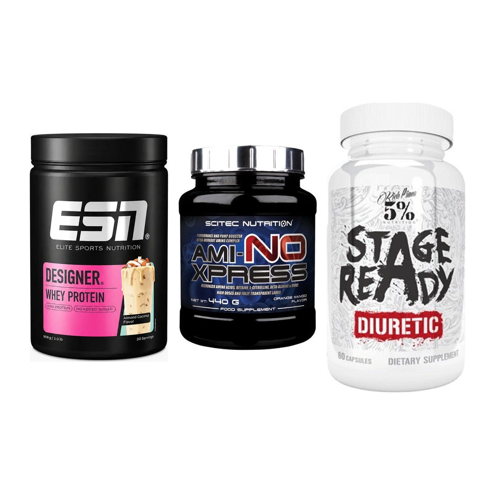Definitionsphase-Set: ESN Designer + Scitec Ami-NO + 5% Nutrition – alle enthaltenen Artikel