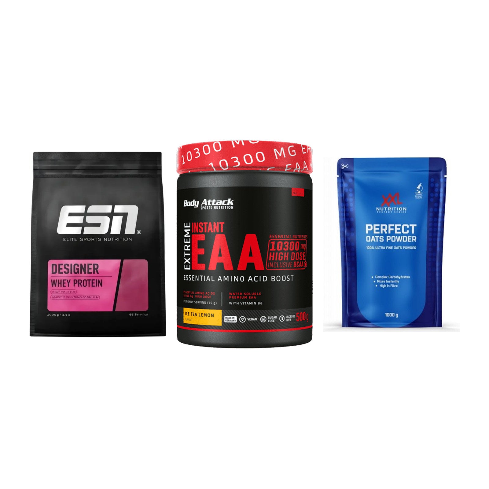 Definitionsphase-Set: ESN Designer + Body Attack + XXL Nutrition – alle enthaltenen Artikel