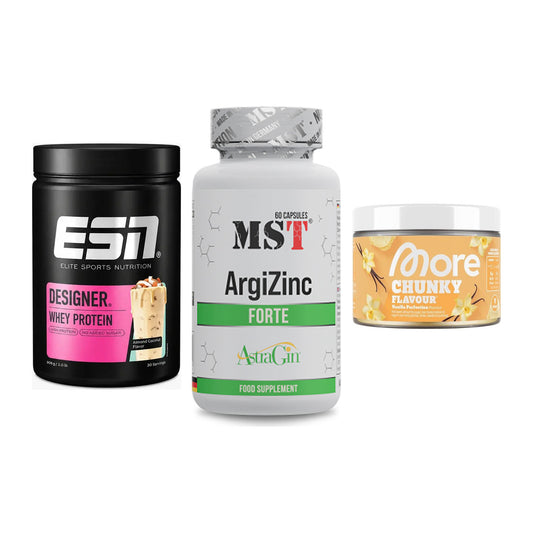 Definitionsphase-Set: ESN Designer + MST ArgiZinc + More Nutrition – alle enthaltenen Artikel