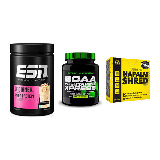 Definitionsphase-Set: ESN Designer + Scitec BCAA + FA Nutrition – alle enthaltenen Artikel
