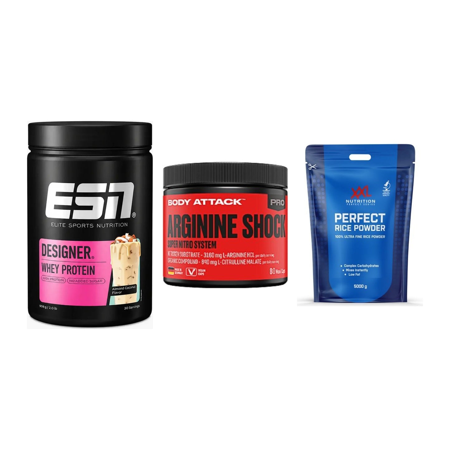 Definitionsphase-Set: ESN Designer + Body Attack + XXL Nutrition – alle enthaltenen Artikel