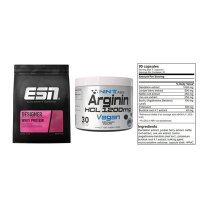 Definitionsphase-Set: ESN Designer + NNT Arginin + GN Shred Cuts – alle enthaltenen Artikel