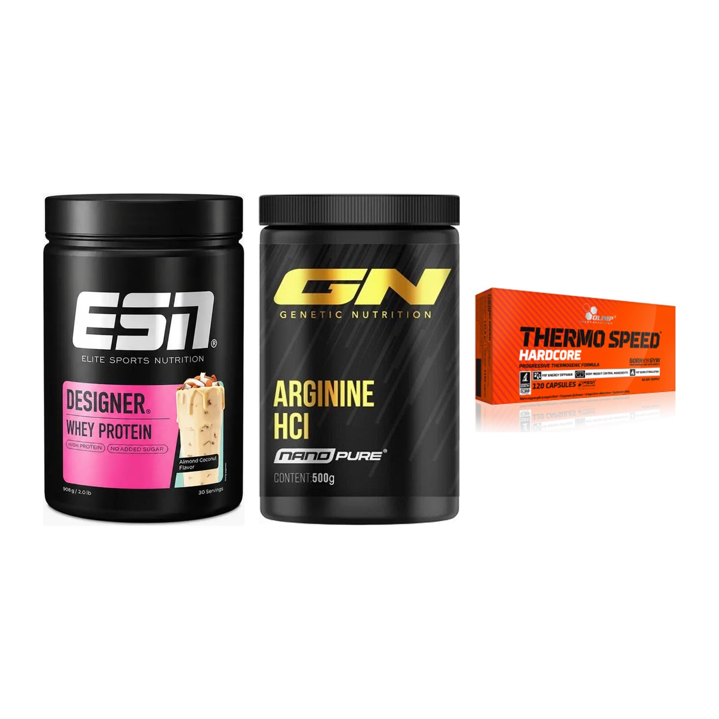 Definitionsphase-Set: ESN Designer + GN Arginine + Olimp Thermo – alle enthaltenen Artikel