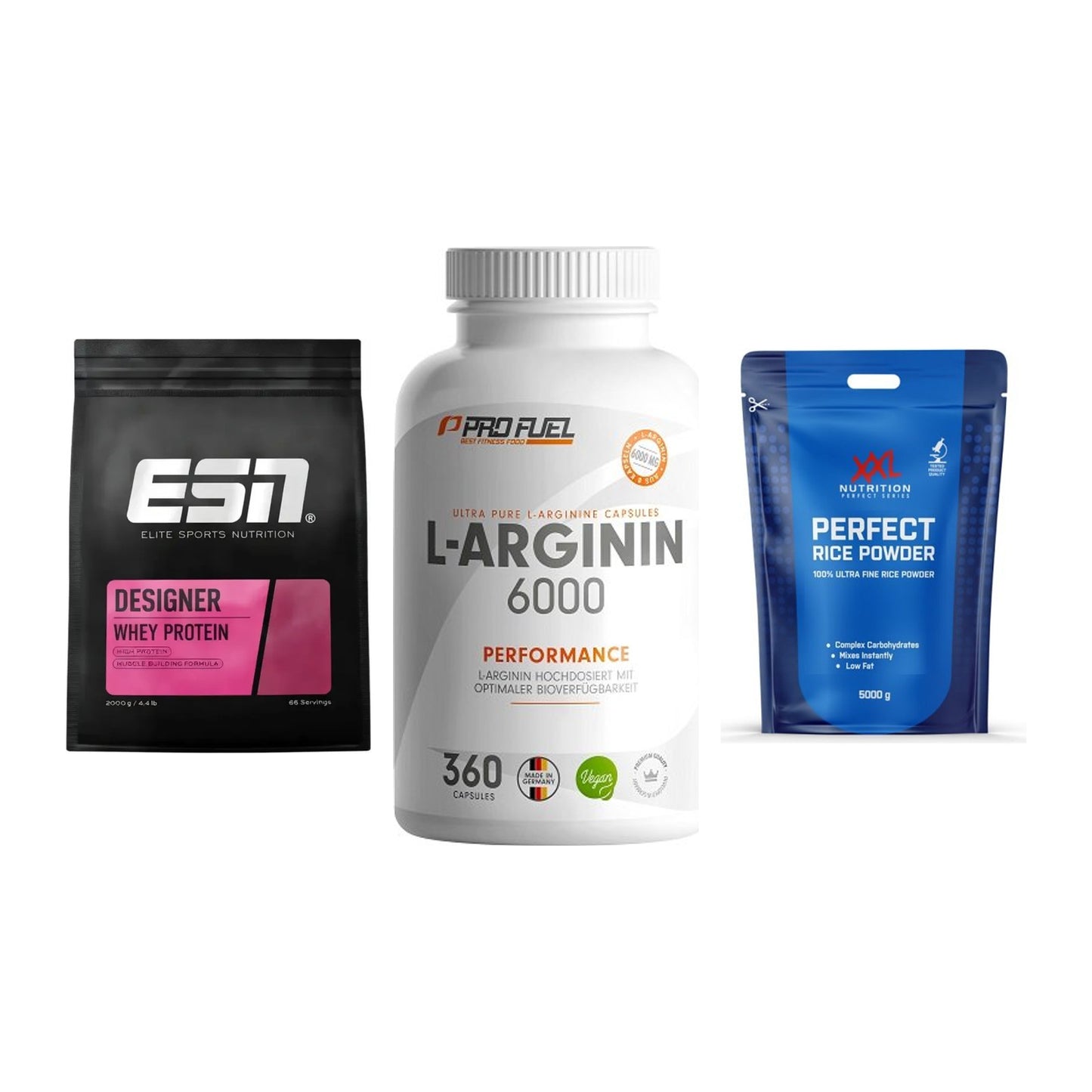 Definitionsphase-Set: ESN Designer + ProFuel L-Argi + XXL Nutrition – alle enthaltenen Artikel