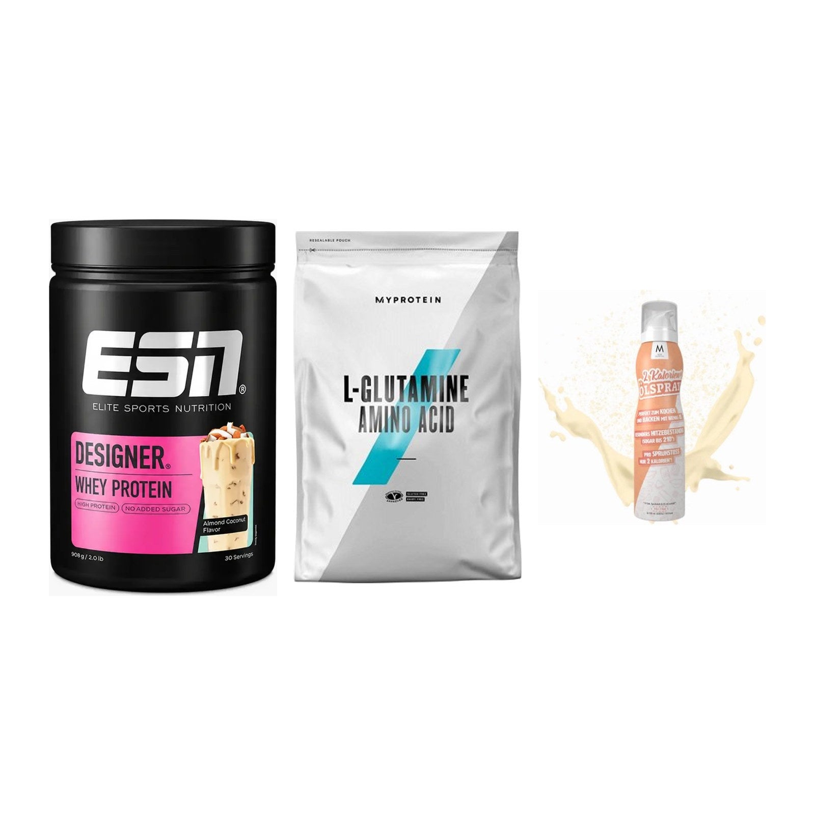 Definitionsphase-Set: ESN Designer + MyProtein + More Nutrition – alle enthaltenen Artikel