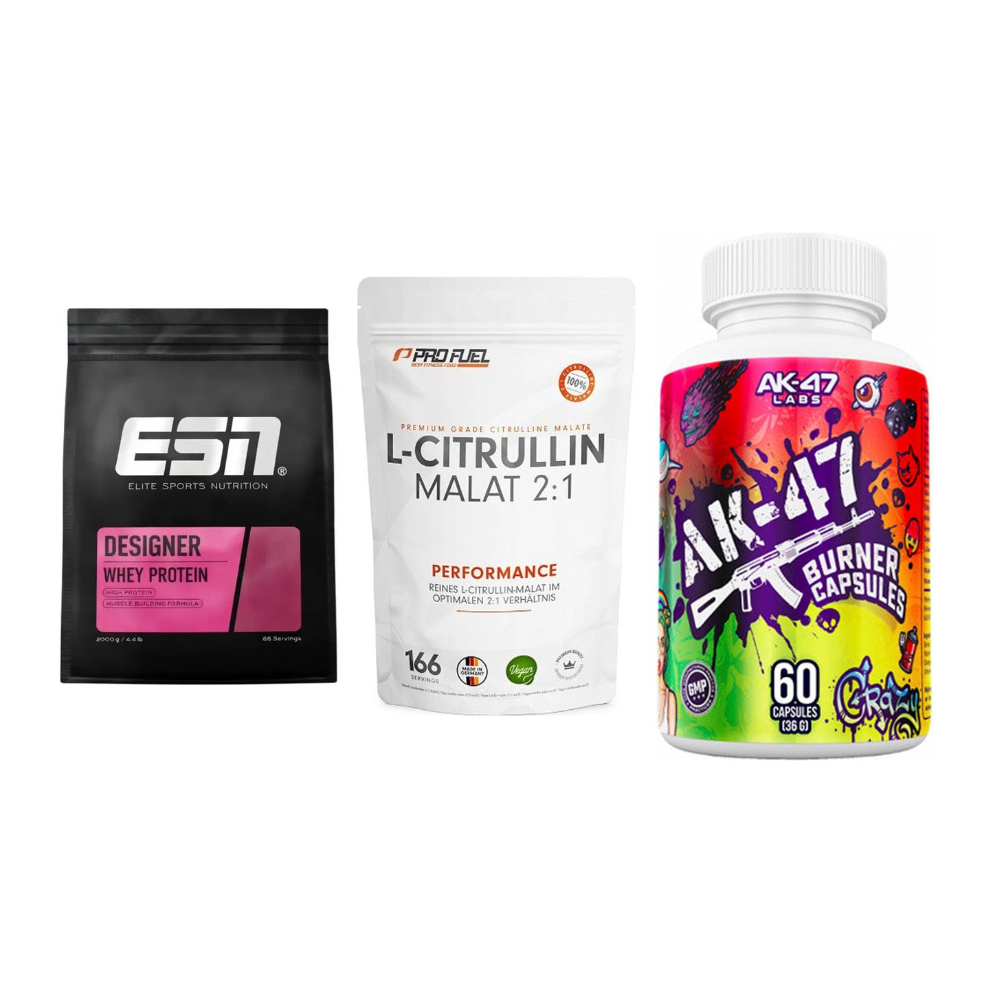 Definitionsphase-Set: ESN Designer + ProFuel L-Citr + AK47 Labs – alle enthaltenen Artikel