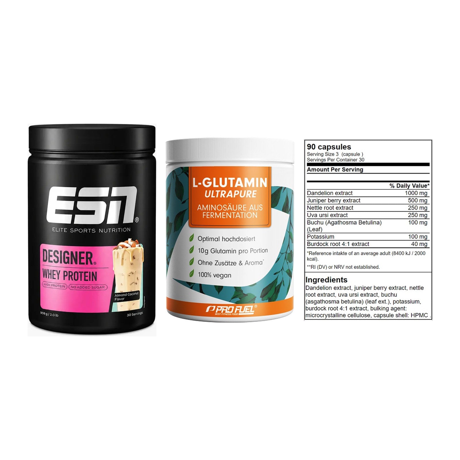 Definitionsphase-Set: ESN Designer + ProFuel Glutam + GN Shred Cuts – alle enthaltenen Artikel
