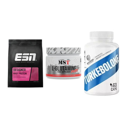 Definitionsphase-Set: ESN Designer + MST Glutamine + Swedish Supple – alle enthaltenen Artikel