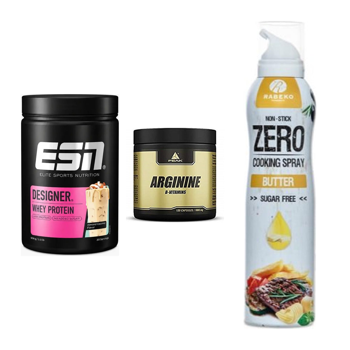 Definitionsphase-Set: ESN Designer + Peak Arginin + Rabeko Zero – alle enthaltenen Artikel