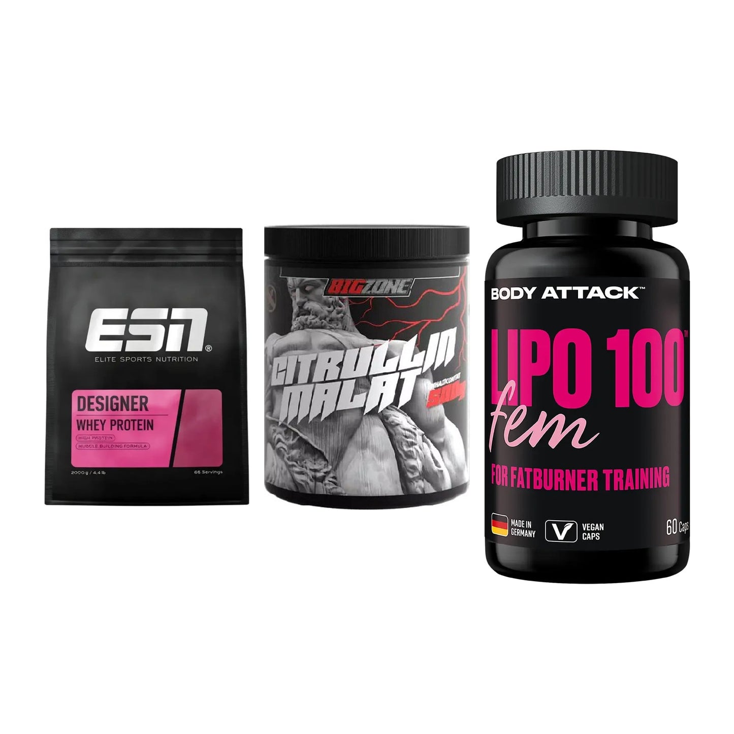 Definitionsphase-Set: ESN Designer + Big Zone + Body Attack – alle enthaltenen Artikel