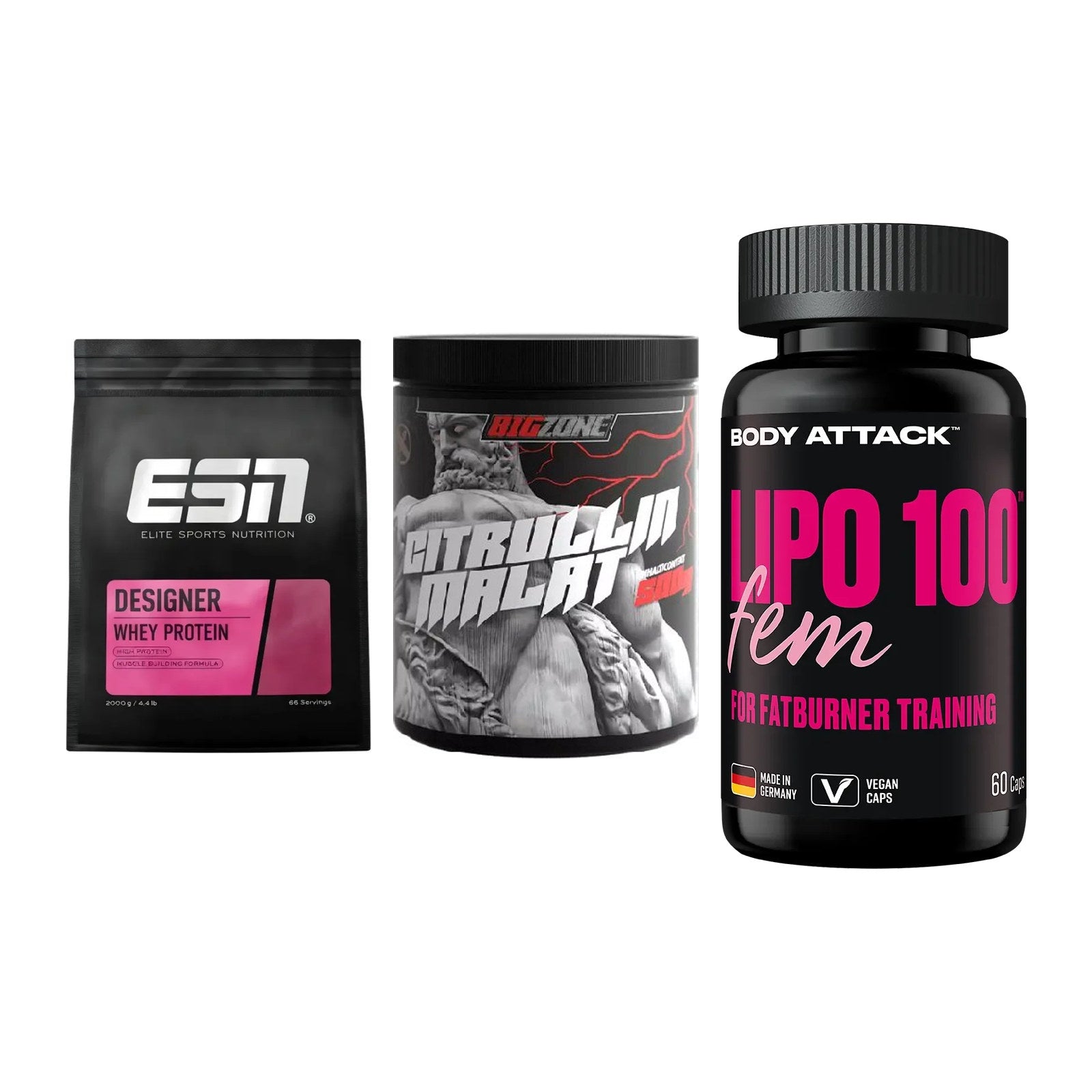 Definitionsphase-Set: ESN Designer + Big Zone + Body Attack – alle enthaltenen Artikel