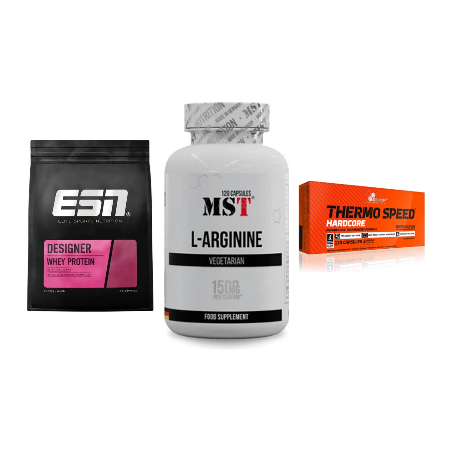 Definitionsphase-Set: ESN Designer + MST L-Arginine + Olimp Thermo – alle enthaltenen Artikel