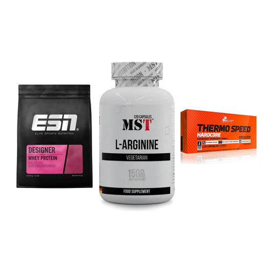 Definitionsphase-Set: ESN Designer + MST L-Arginine + Olimp Thermo – alle enthaltenen Artikel