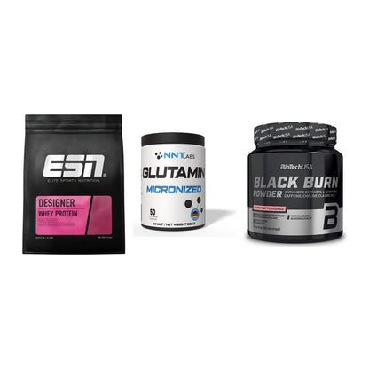 Definitionsphase-Set: ESN Designer + NNT Glutamin + BioTech Black – alle enthaltenen Artikel