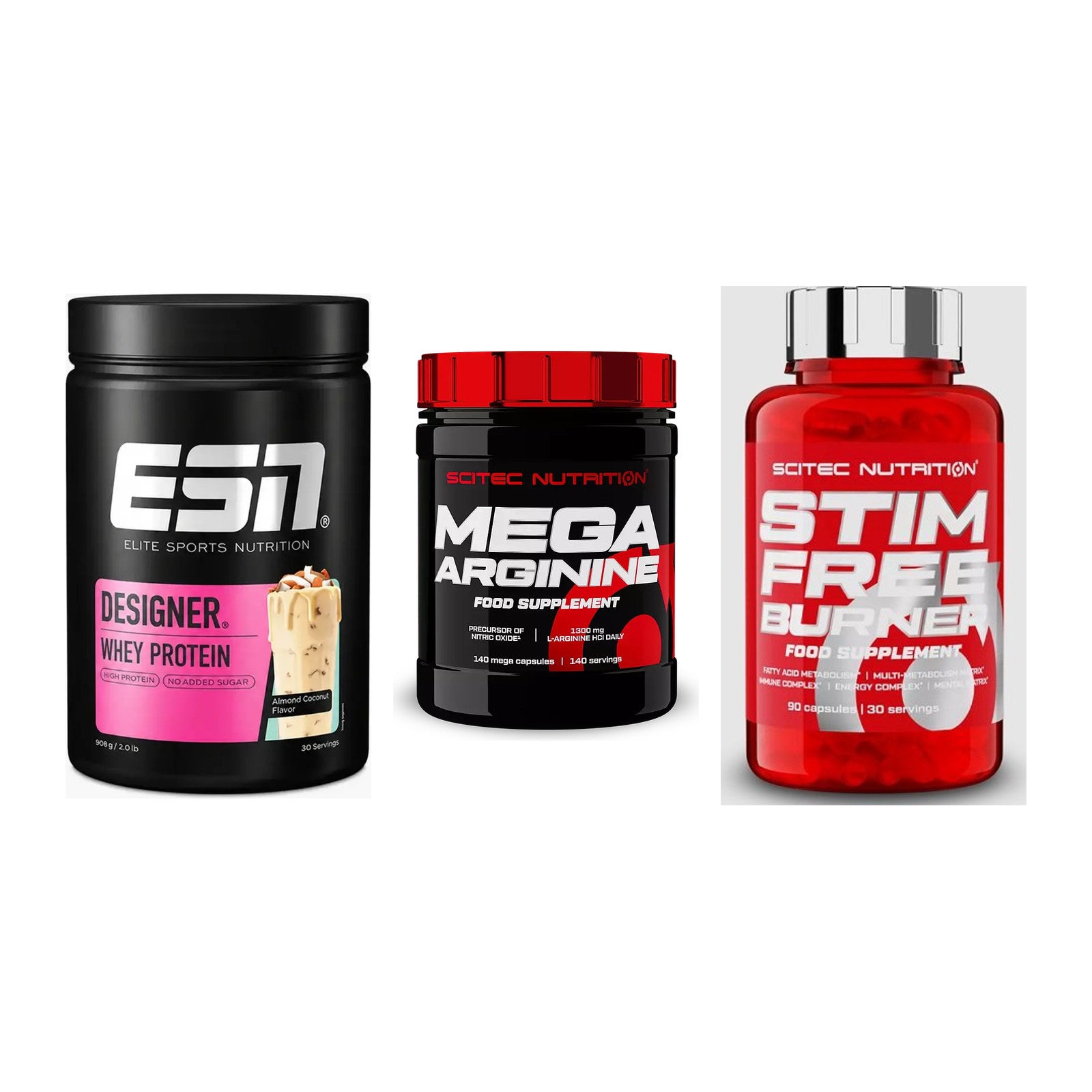 Definitionsphase-Set: ESN Designer + Scitec Mega + Scitec Stim – alle enthaltenen Artikel