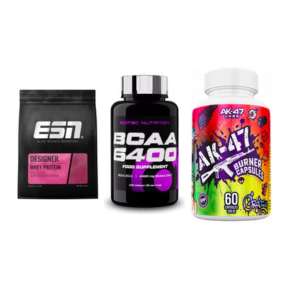 Definitionsphase-Set: ESN Designer + Scitec BCAA + AK47 Labs – alle enthaltenen Artikel