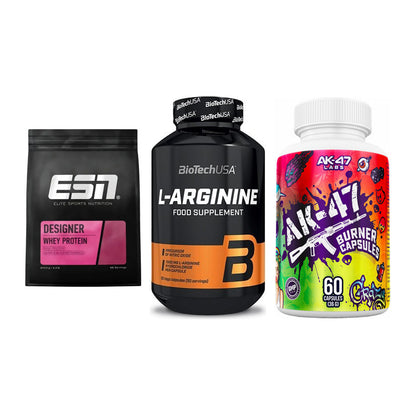 Definitionsphase-Set: ESN Designer + BioTech L-Argi + AK47 Labs – alle enthaltenen Artikel