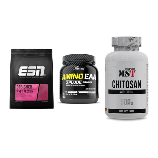 Definitionsphase-Set: ESN Designer + Olimp Amino + MST Chitosan – alle enthaltenen Artikel