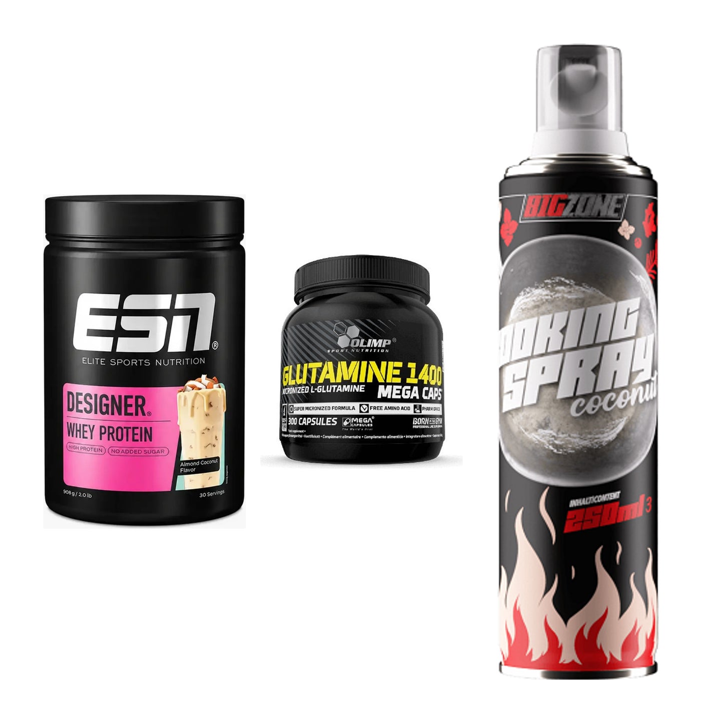 Definitionsphase-Set: ESN Designer + Olimp L-Glutam + Big Zone – alle enthaltenen Artikel