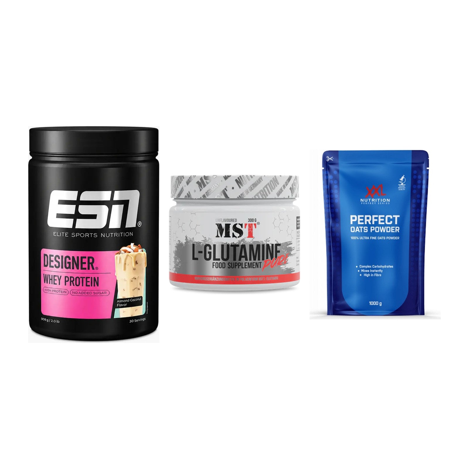 Definitionsphase-Set: ESN Designer + MST Glutamine + XXL Nutrition – alle enthaltenen Artikel