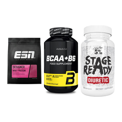 Definitionsphase-Set: ESN Designer + BioTech BCAA+B + 5% Nutrition – alle enthaltenen Artikel
