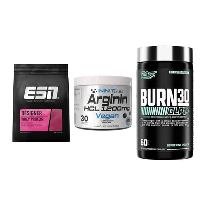Definitionsphase-Set: ESN Designer + NNT Arginin + Nutrex Burn 30 – alle enthaltenen Artikel