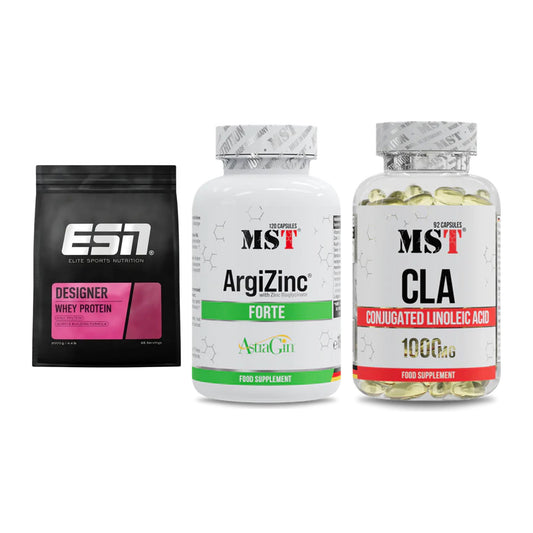 Definitionsphase-Set: ESN Designer + MST ArgiZinc + MST CLA 1000mg – alle enthaltenen Artikel