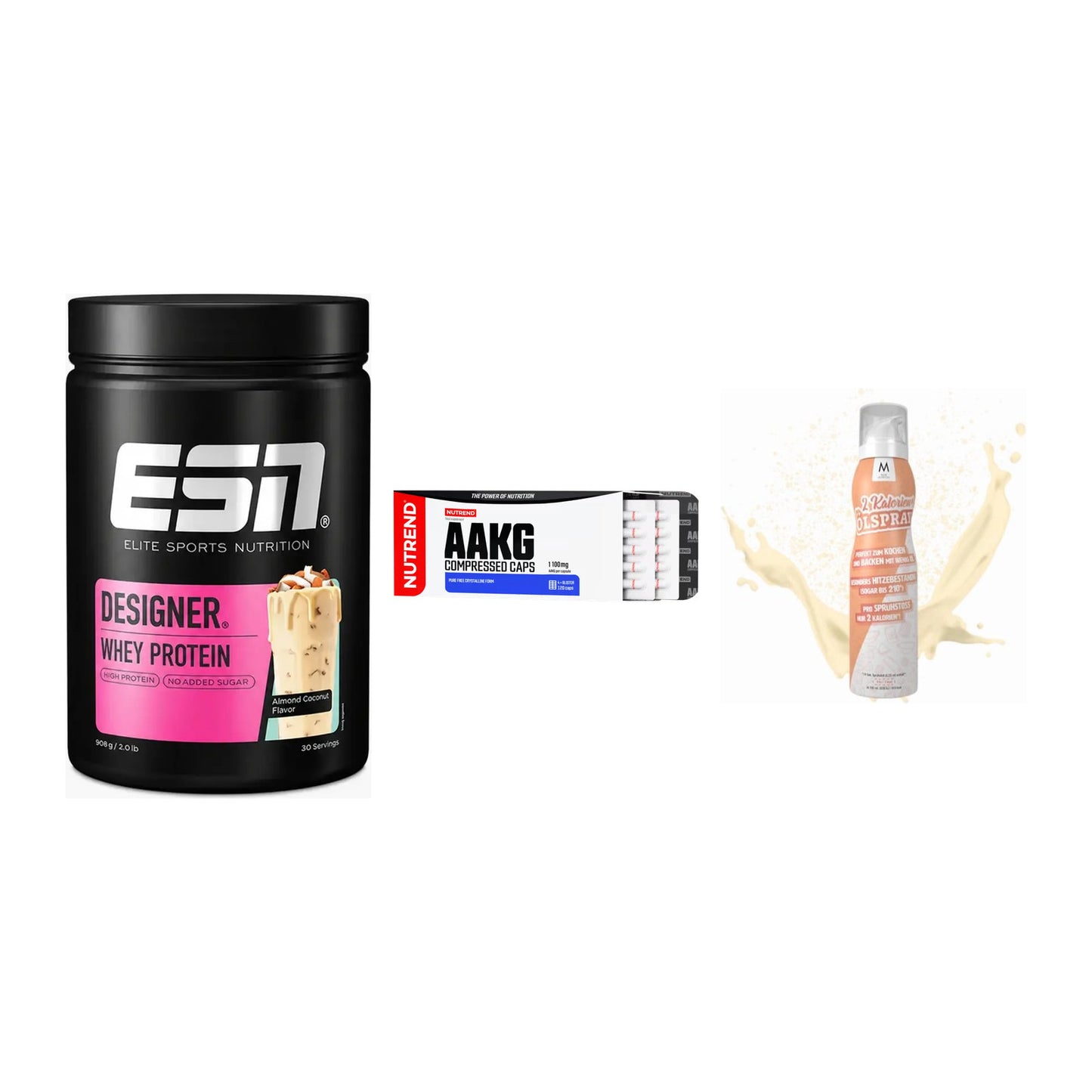 Definitionsphase-Set: ESN Designer + Nutrend AAKG + More Nutrition – alle enthaltenen Artikel