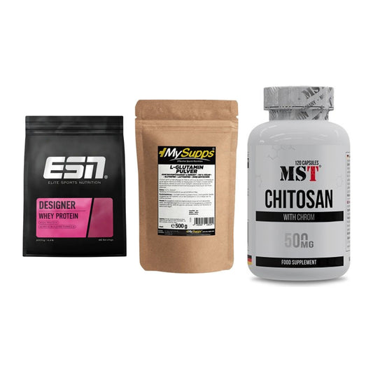 Definitionsphase-Set: ESN Designer + MySupps Glutam + MST Chitosan – alle enthaltenen Artikel