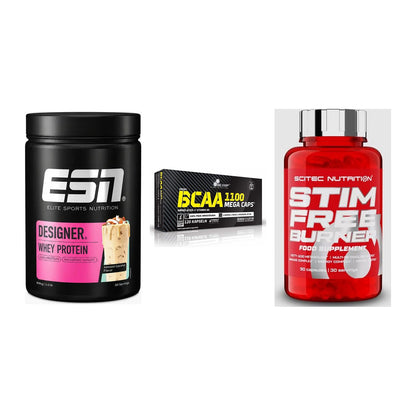 Definitionsphase-Set: ESN Designer + Olimp BCAA + Scitec Stim – alle enthaltenen Artikel