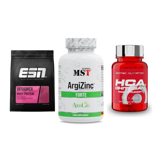 Definitionsphase-Set: ESN Designer + MST ArgiZinc + Scitec HCA-Chi – alle enthaltenen Artikel