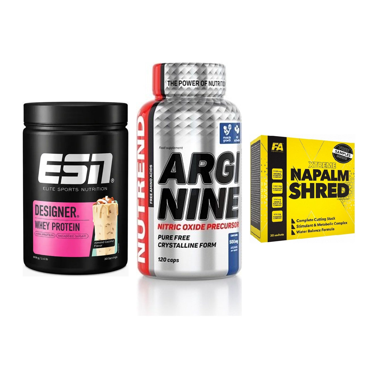 Definitionsphase-Set: ESN Designer + Nutrend Argini + FA Nutrition – alle enthaltenen Artikel