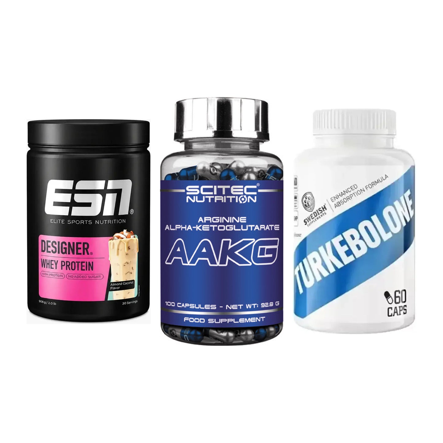 Definitionsphase-Set: ESN Designer + Scitec AAKG + Swedish Supple – alle enthaltenen Artikel