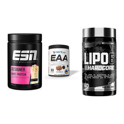 Definitionsphase-Set: ESN Designer + NNT EAA + Nutrex Lipo 6 – alle enthaltenen Artikel