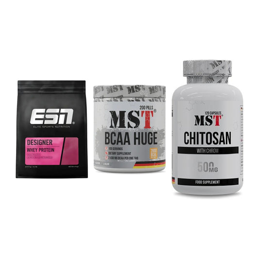 Definitionsphase-Set: ESN Designer + MST BCAA Huge + MST Chitosan – alle enthaltenen Artikel