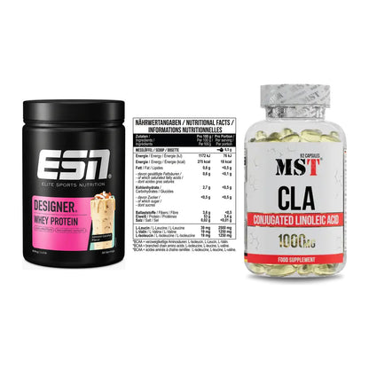 Definitionsphase-Set: ESN Designer + MST BCAA Zero + MST CLA 1000mg – alle enthaltenen Artikel