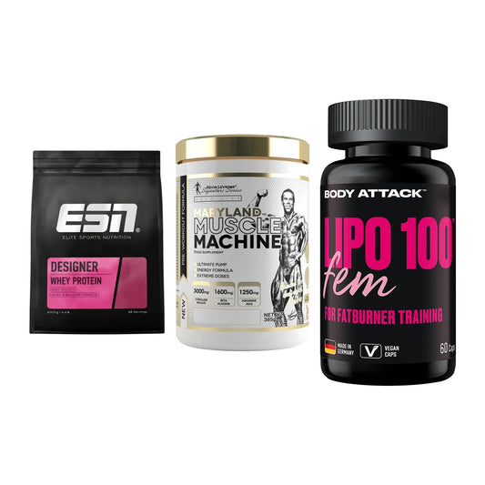 Definitionsphase-Set: ESN Designer + Kevin Levrone + Body Attack – alle enthaltenen Artikel