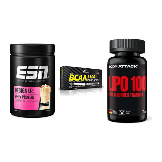 Definitionsphase-Set: ESN Designer + Olimp BCAA + Body Attack – alle enthaltenen Artikel