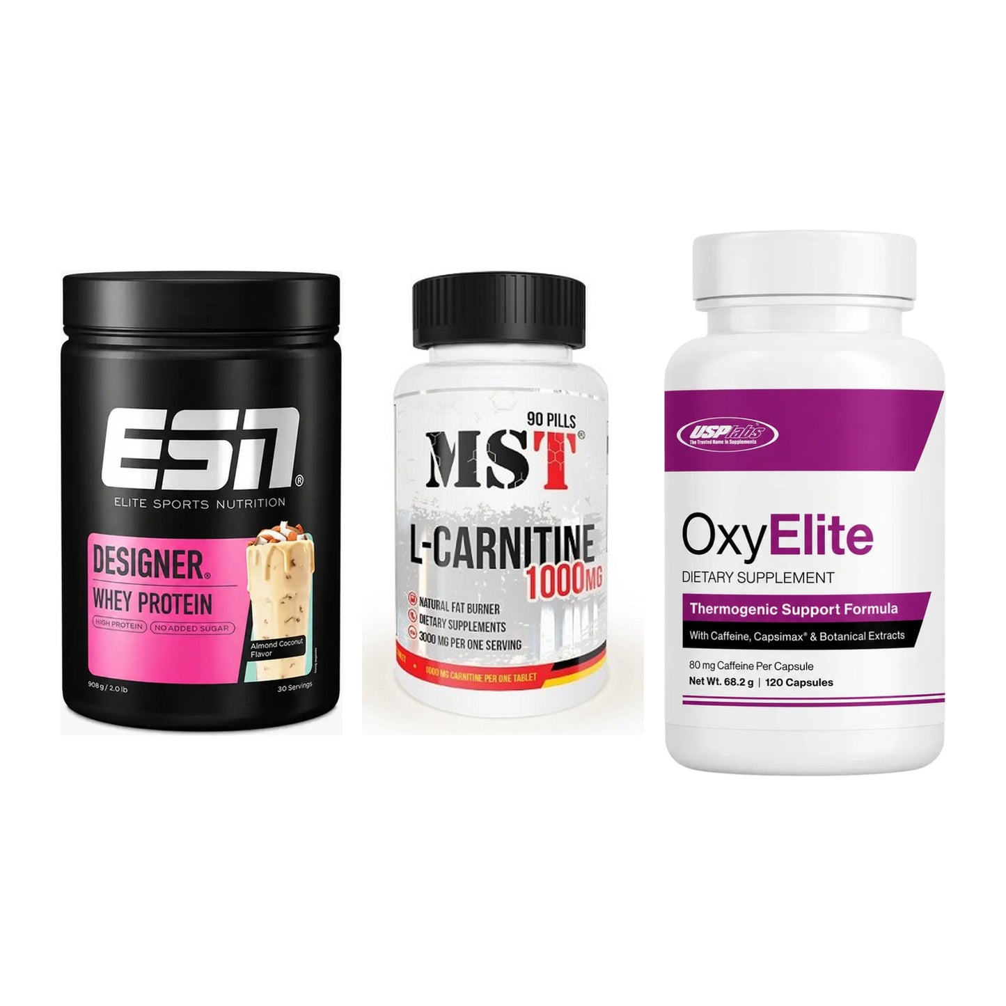 Definitionsphase-Set: ESN Designer + MST L-Carnitin + USP Labs – alle enthaltenen Artikel