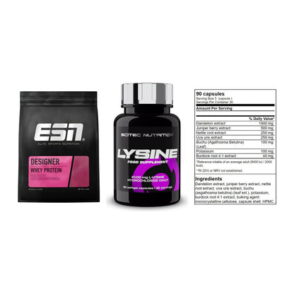 Definitionsphase-Set: ESN Designer + Scitec Lysine + GN Shred Cuts – alle enthaltenen Artikel