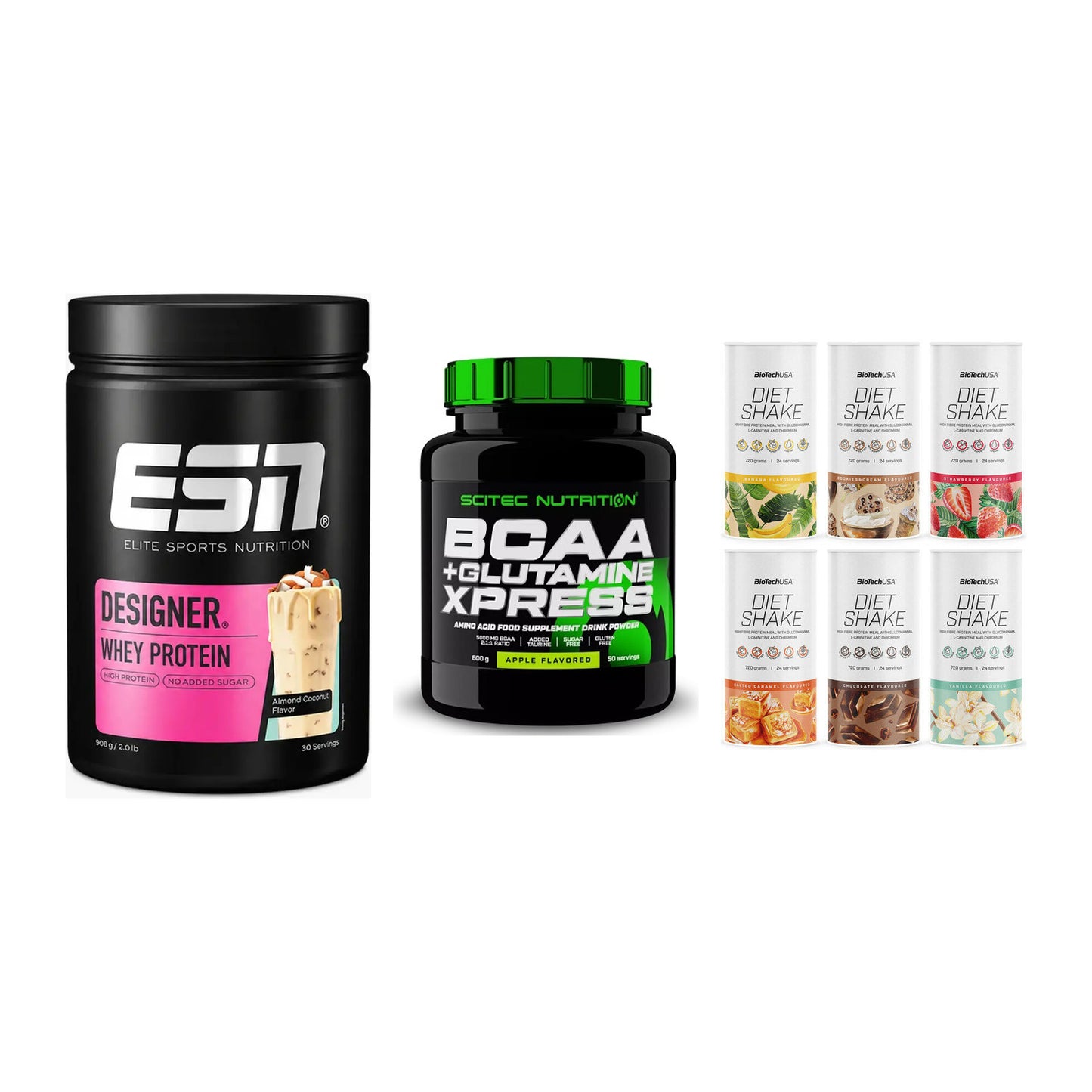 Definitionsphase-Set: ESN Designer + Scitec BCAA + BioTech Diet – alle enthaltenen Artikel
