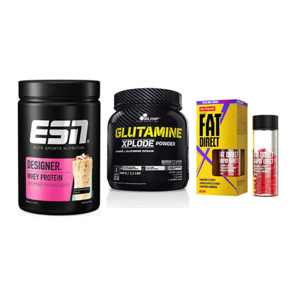 Definitionsphase-Set: ESN Designer + Olimp L-Glutam + Nutrend Fat – alle enthaltenen Artikel