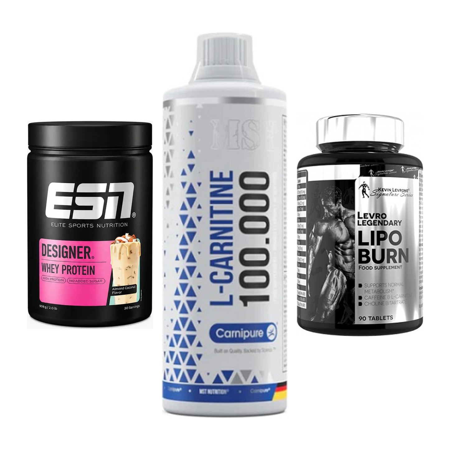 Definitionsphase-Set: ESN Designer + MST L-Carnitin + Kevin Levrone – alle enthaltenen Artikel