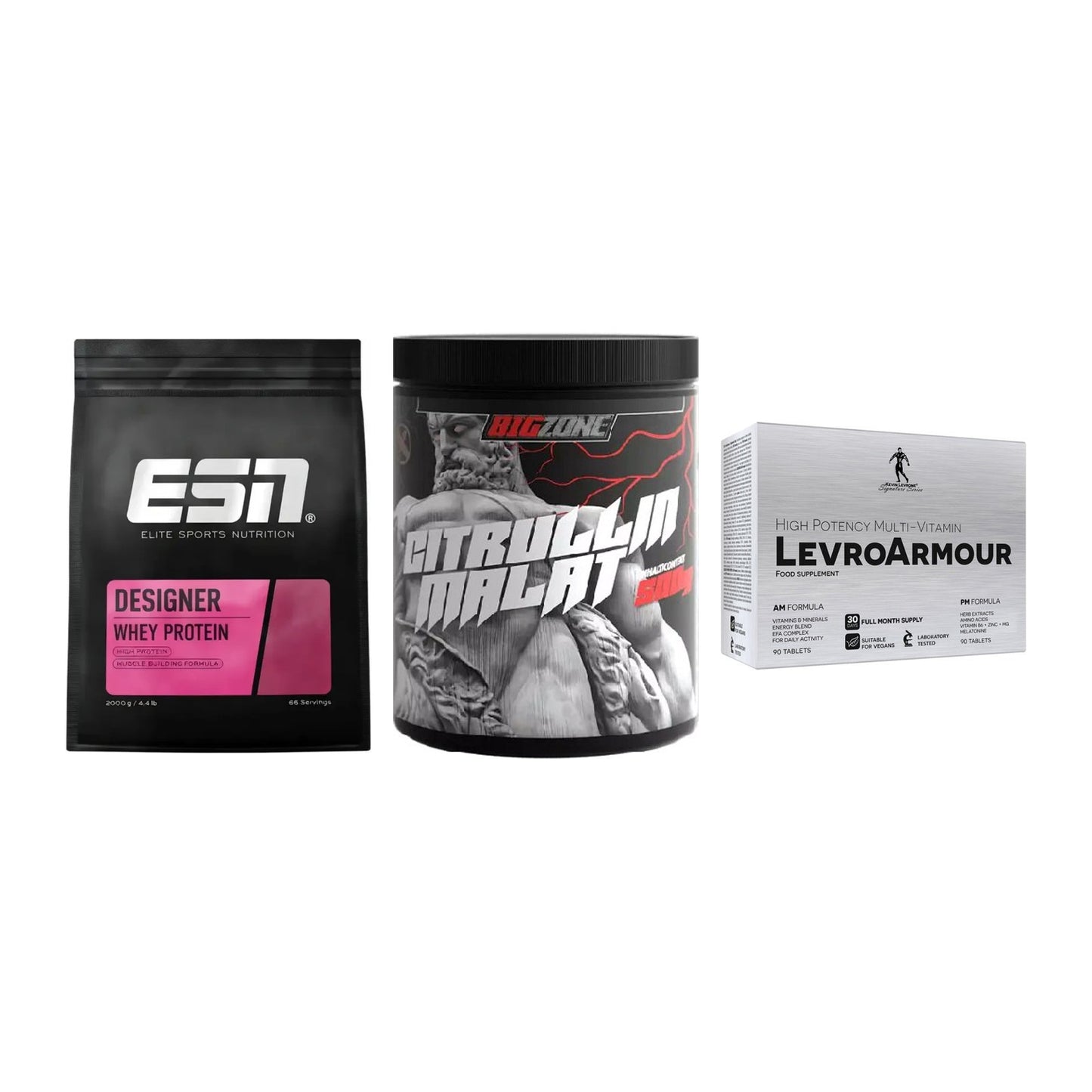 Definitionsphase-Set: ESN Designer + Big Zone + Kevin Levrone – alle enthaltenen Artikel