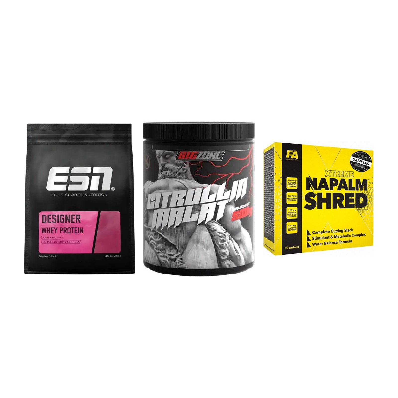 Definitionsphase-Set: ESN Designer + Big Zone + FA Nutrition – alle enthaltenen Artikel